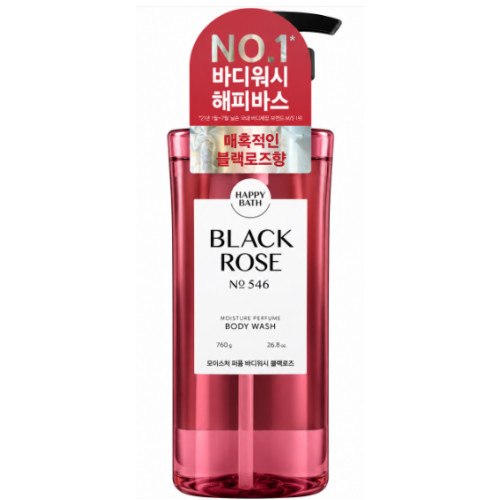 Парфумований гель для душу Happy Bath Black Rose №546, 760 г